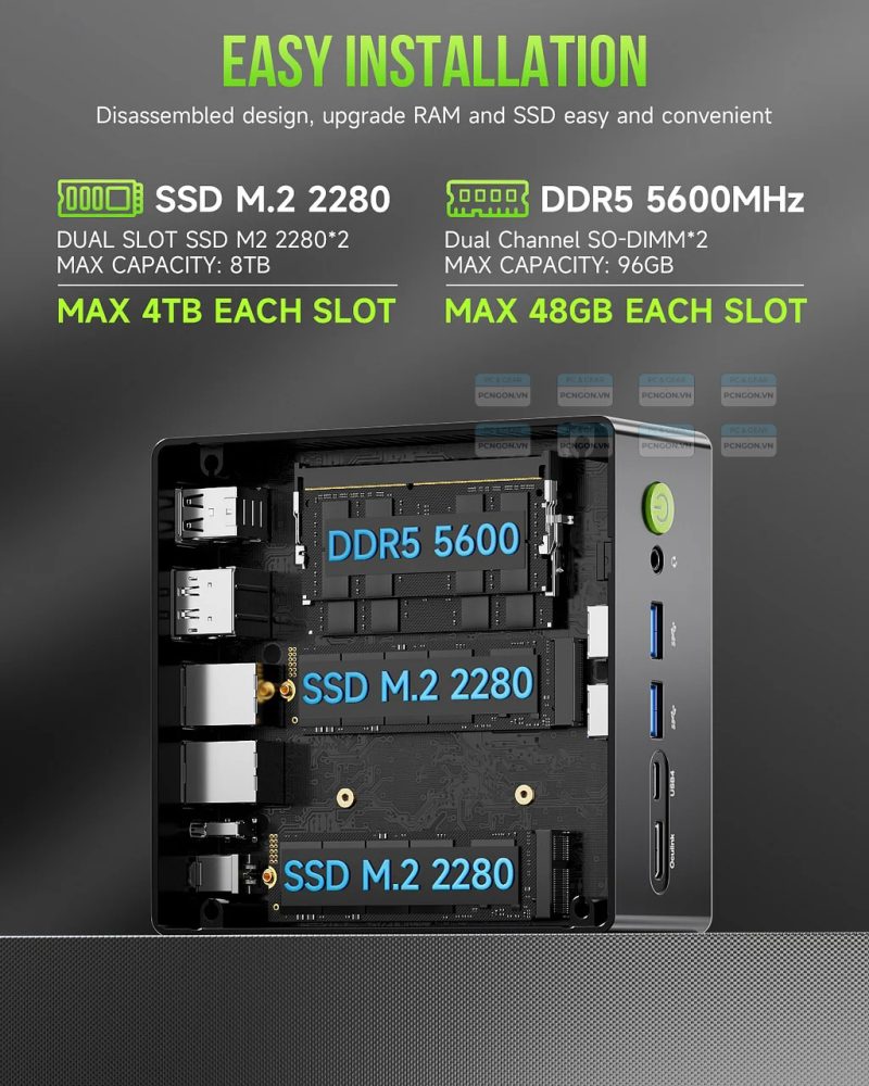 Máy Tính Mini Pc Gmktec K11 Amd Ryzen 9 8945hs 8