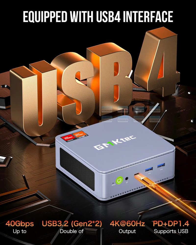 Máy Tính Mini Pc Gmktec K6 Amd Ryzen 7 7840hs 2