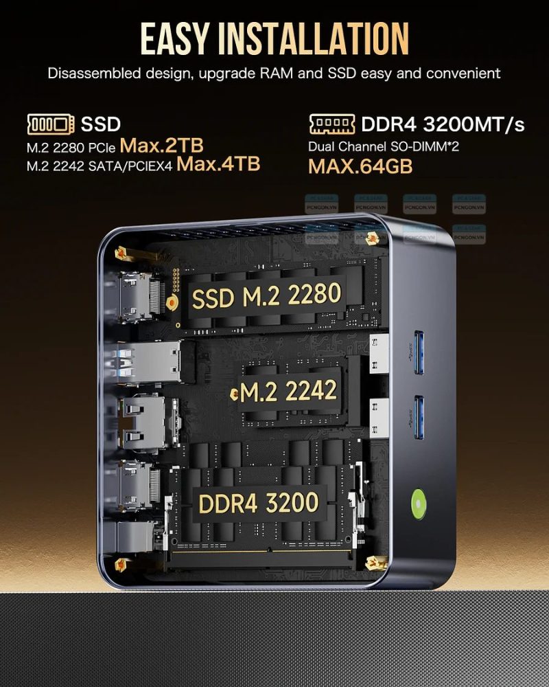 Máy Tính Mini Pc Gmktec M3 Plus Intel I9 12900hk 7
