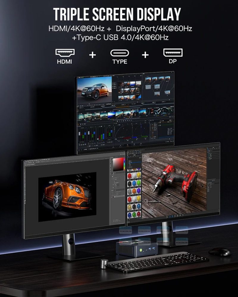 Máy Tính Mini Pc Gmktec M6 Amd Ryzen 5 6600h 5