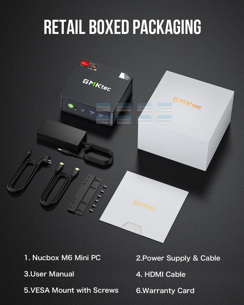 Máy Tính Mini Pc Gmktec M6 Amd Ryzen 5 6600h 9