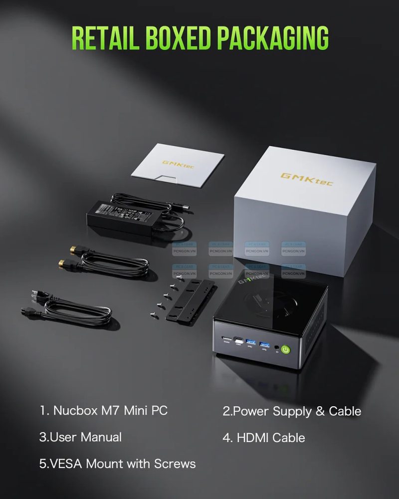 Máy Tính Mini Pc Gmktec M7 Amd Ryzen 7 Pro 6850h 2