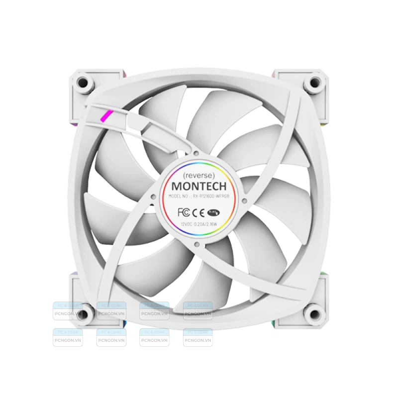 Quạt Tản Nhiệt Montech Rx 120 Pwm White 6