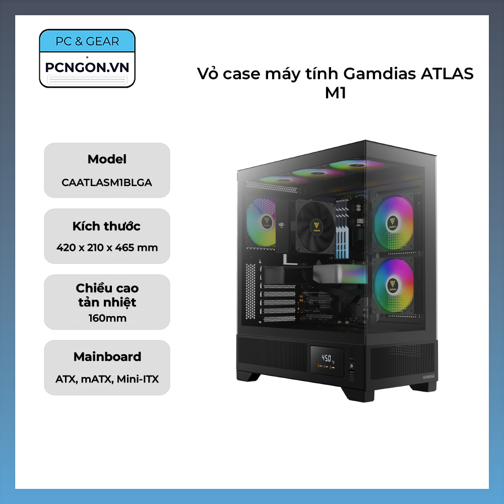 Vỏ Case Máy Tính Gamdias Atlas M1