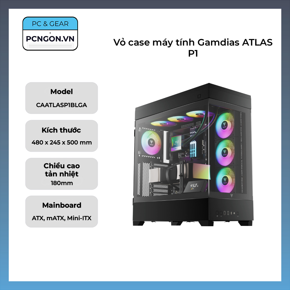 Vỏ Case Máy Tính Gamdias Atlas P1