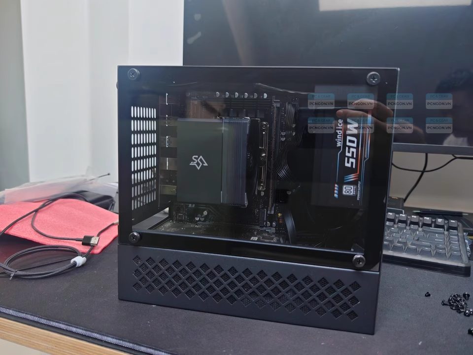 Vỏ Case Máy Tính Mini Itx Alla Ss30 Đen 2