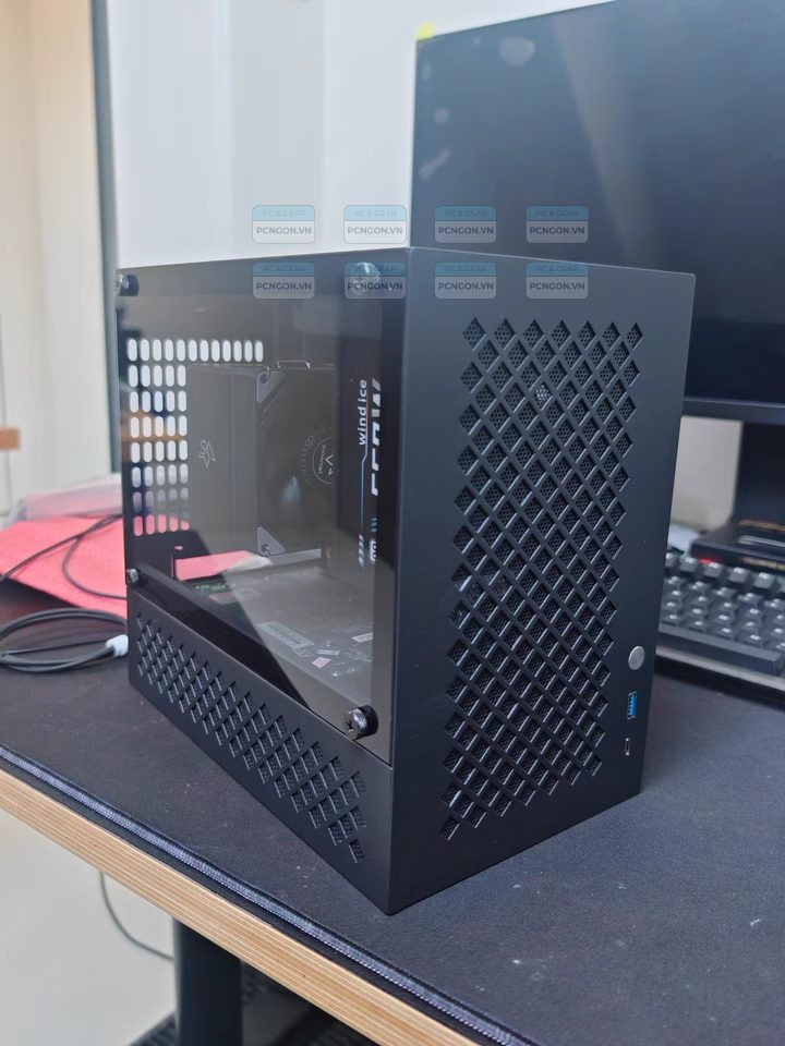 Vỏ Case Máy Tính Mini Itx Alla Ss30 Đen 3