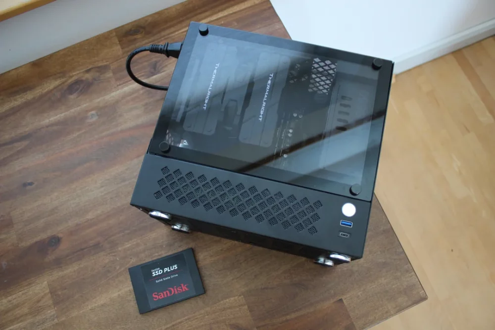 Vỏ Case Máy Tính Mini Itx Alla Ss30 Đen 6