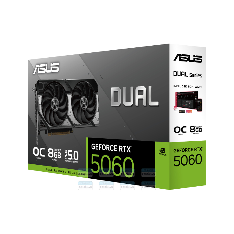 Card Màn Hình Asus Dual Geforce Rtx 5060 8gb Gddr7 Oc Edition 6