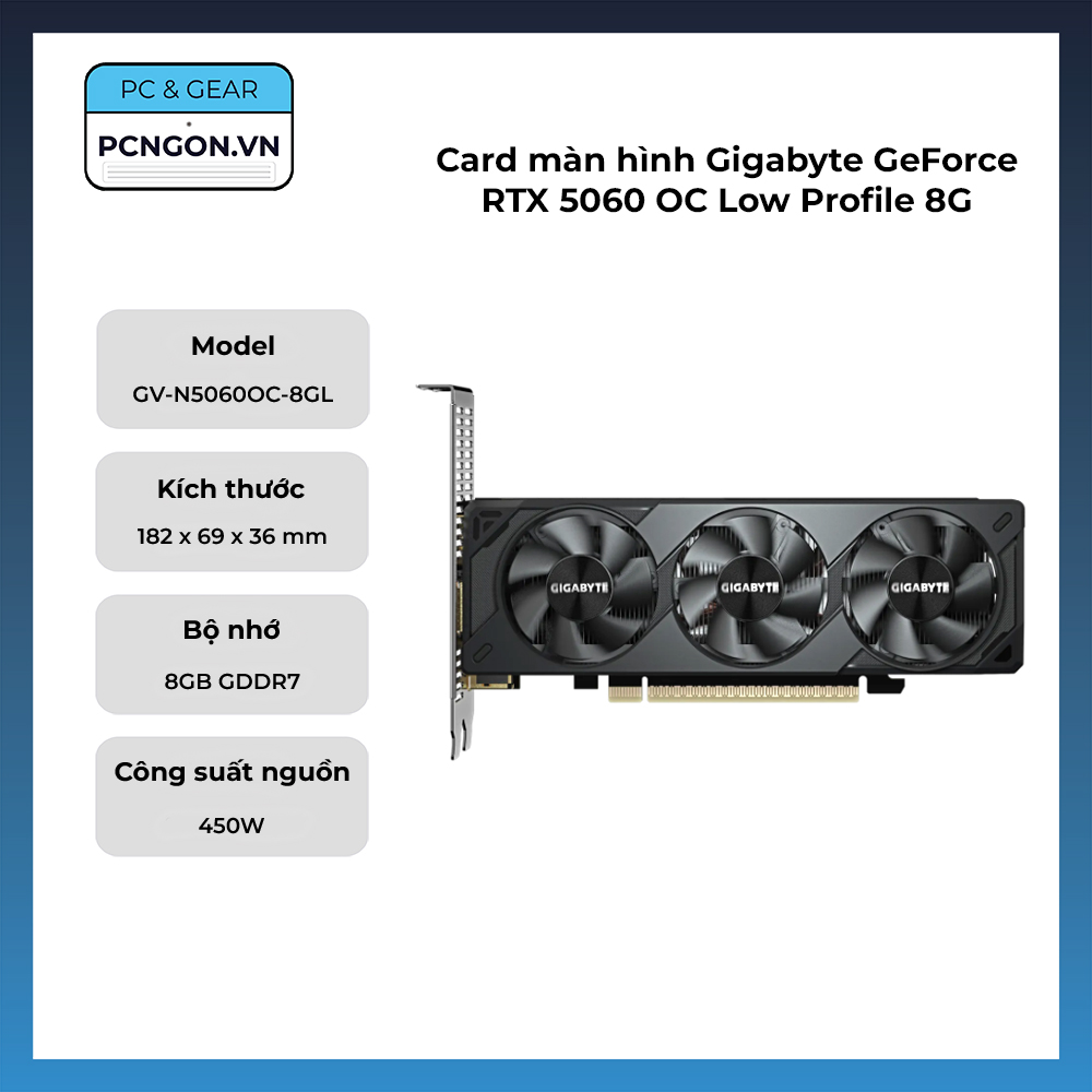 Card Màn Hình Gigabyte Geforce Rtx 5060 Oc Low Profile 8g