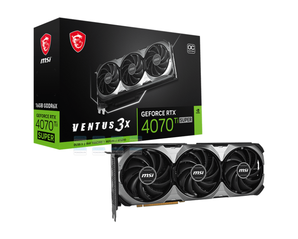 Card Màn Hình Msi Rtx 4070 Ti Super 16g Ventus 3x Oc 1