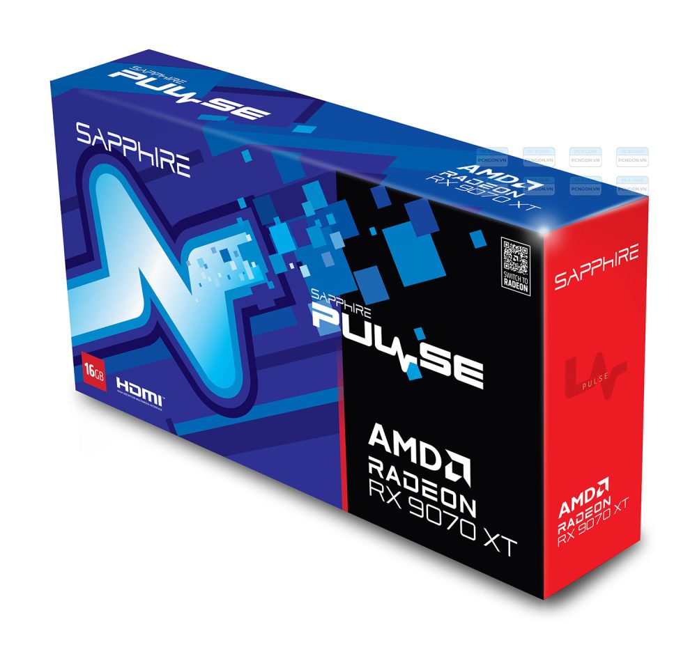 Card Màn Hình Sapphire Pulse Amd Rx 9070 Xt Gaming 16gb 6