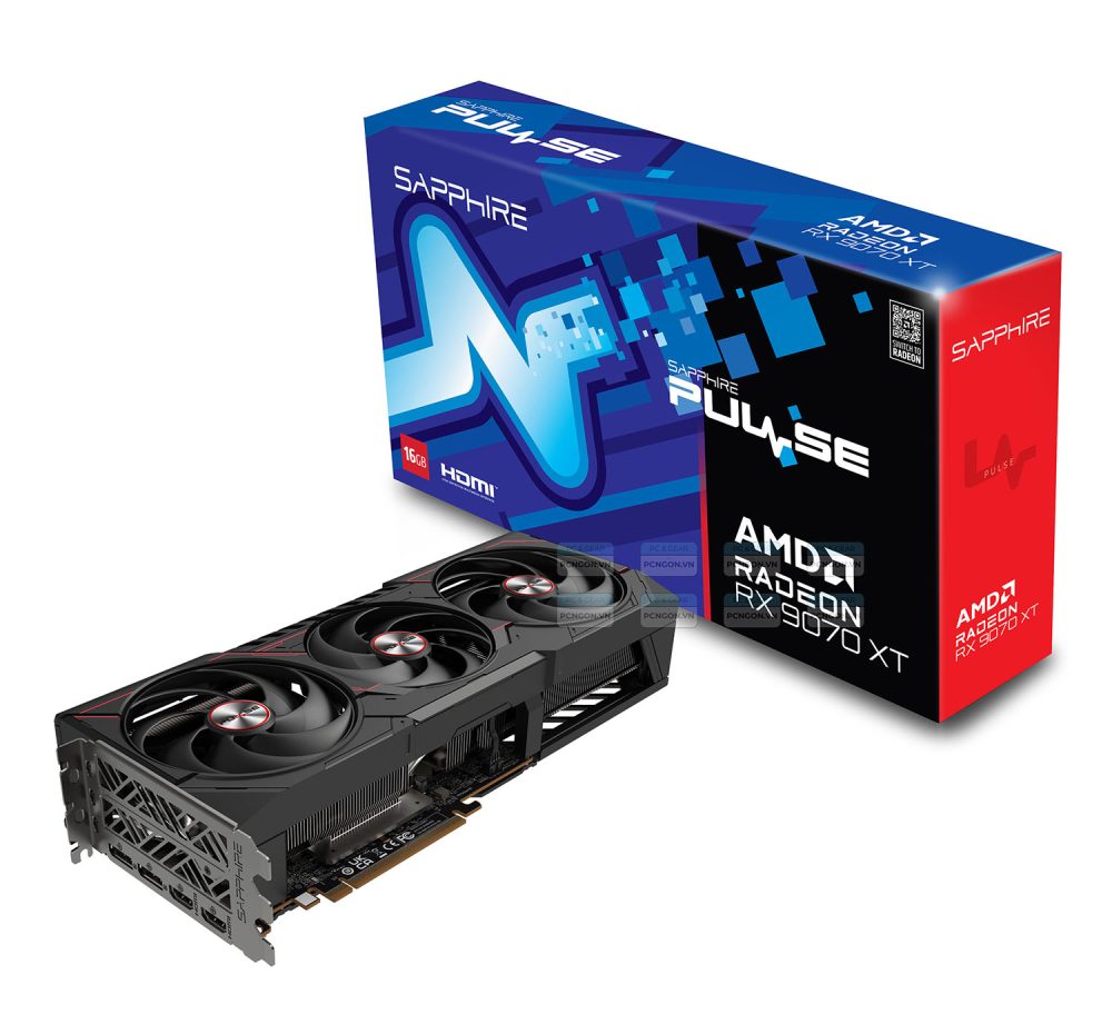 Card Màn Hình Sapphire Pulse Amd Rx 9070 Xt Gaming 16gb 7