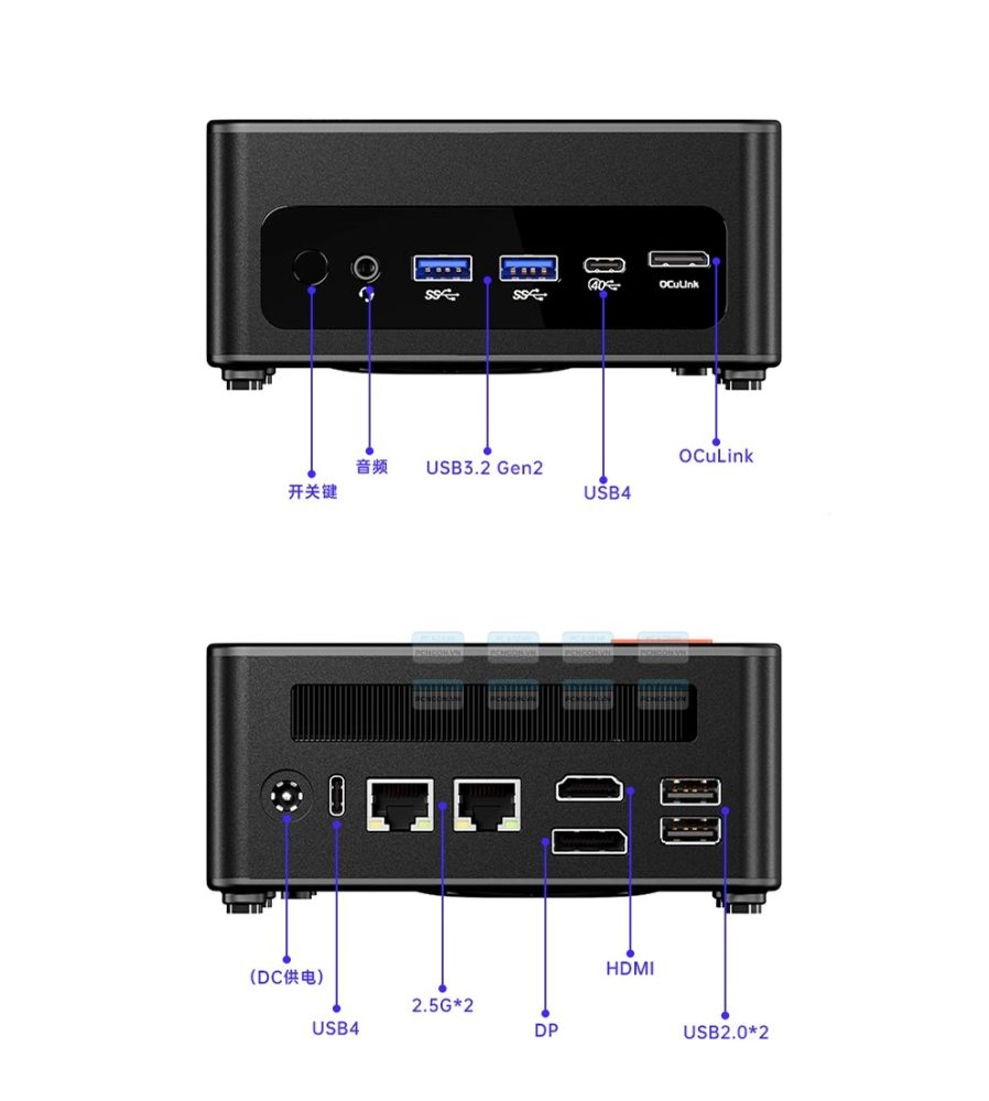 Máy Tính Mini Pc Aoostar Gem12 Max Amd Ryzen 7 8745hs (barebone) 1