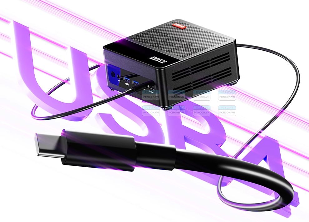 Máy Tính Mini Pc Aoostar Gem12 Max Amd Ryzen 7 8745hs (barebone) 6