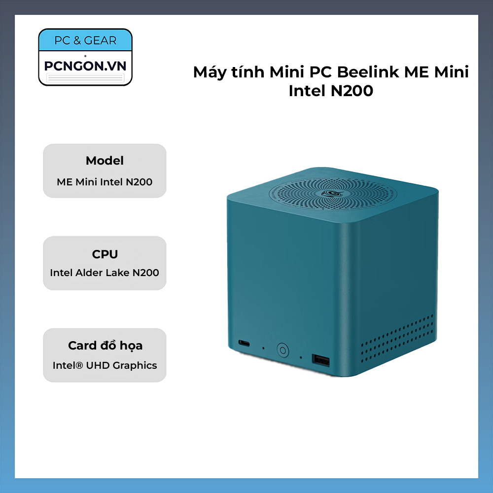 Máy Tính Mini Pc Beelink Me Mini Intel N200 (12gb Ram, 64gb Emmc, 0gb Ssd)