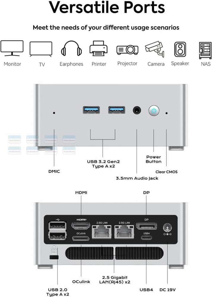 Máy Tính Mini Pc Minisforum Nab9 Plus Intel I9-12900hk 8