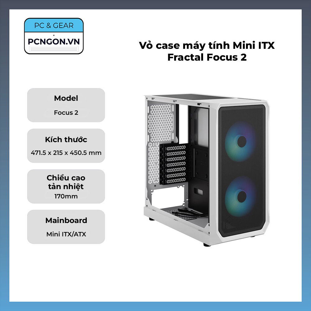 Vỏ Case Máy Tính Mini Itx Fractal Focus 2