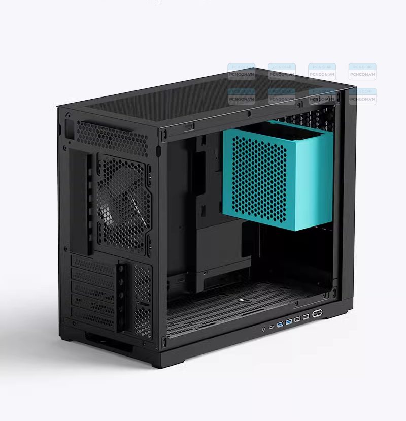 Vỏ Case Máy Tính Shiny Snake G600 Đen 7
