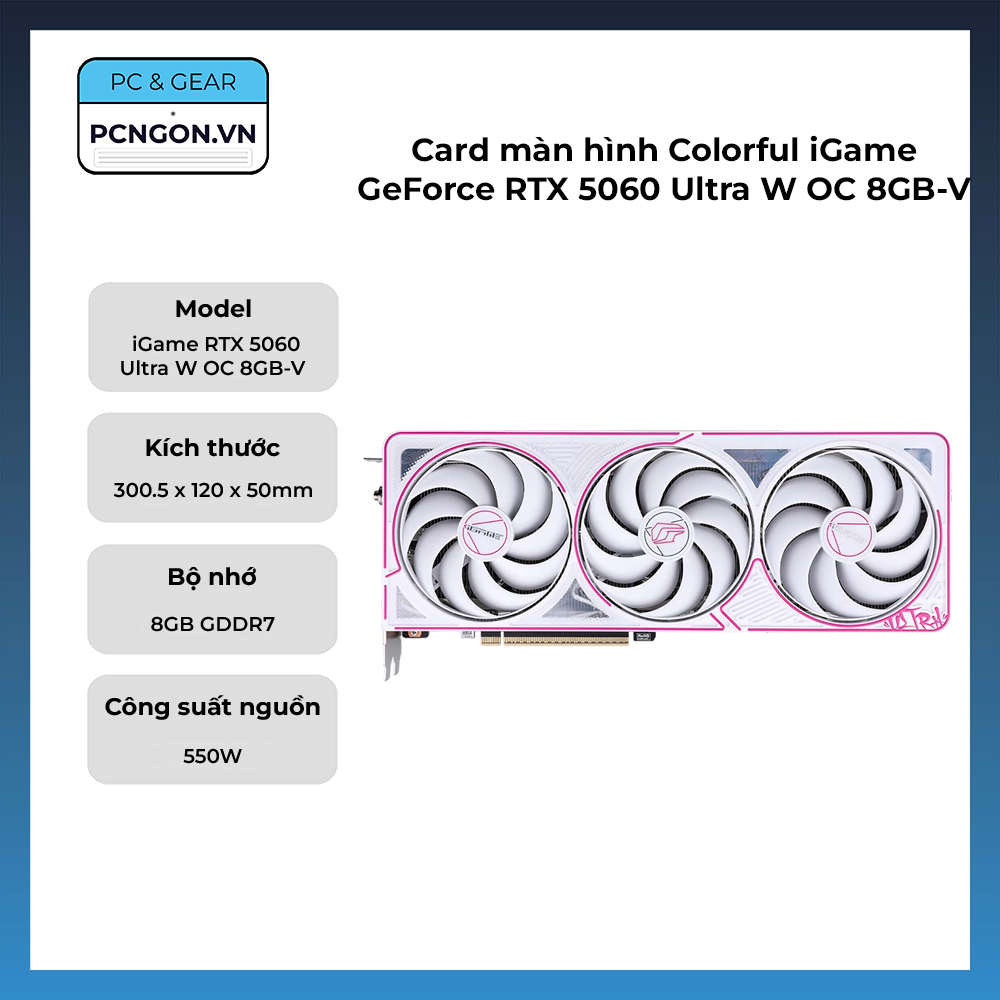 Card Màn Hình Colorful Igame Geforce Rtx 5060 Ultra W Oc 8gb-v