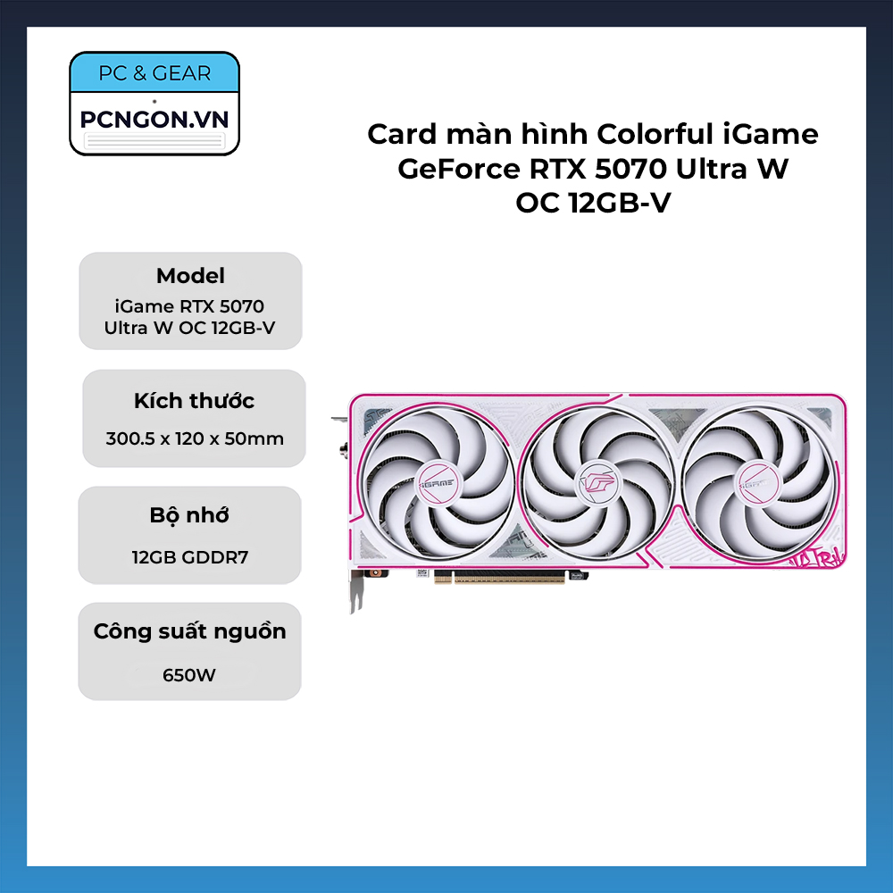 Card Màn Hình Colorful Igame Geforce Rtx 5070 Ultra W Oc 12gb-v