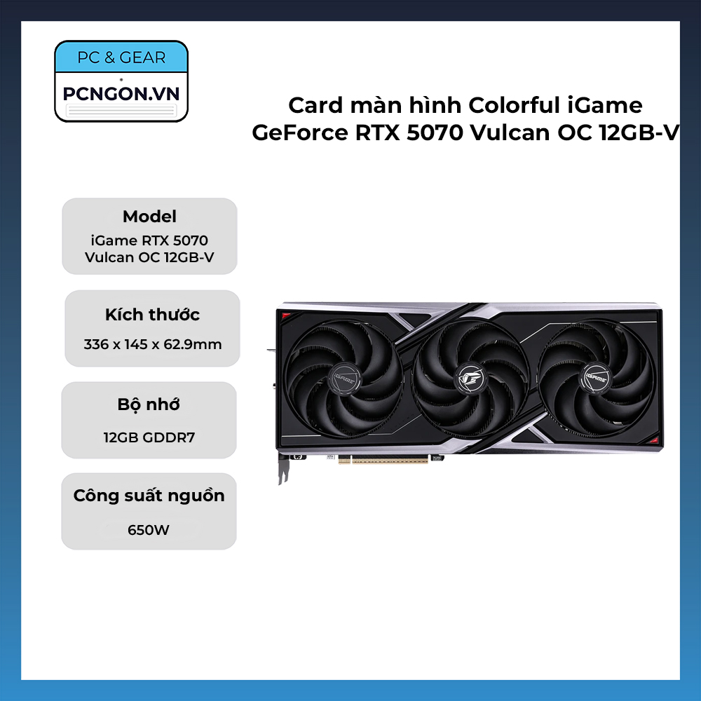 Card Màn Hình Colorful Igame Geforce Rtx 5070 Vulcan Oc 12gb-v