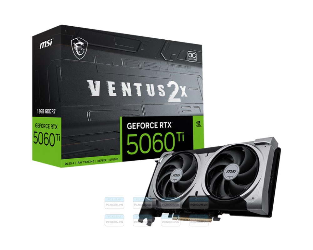 Card Màn Hình Msi Geforce Rtx 5060 Ti 16g Ventus 2x Oc Plus 1