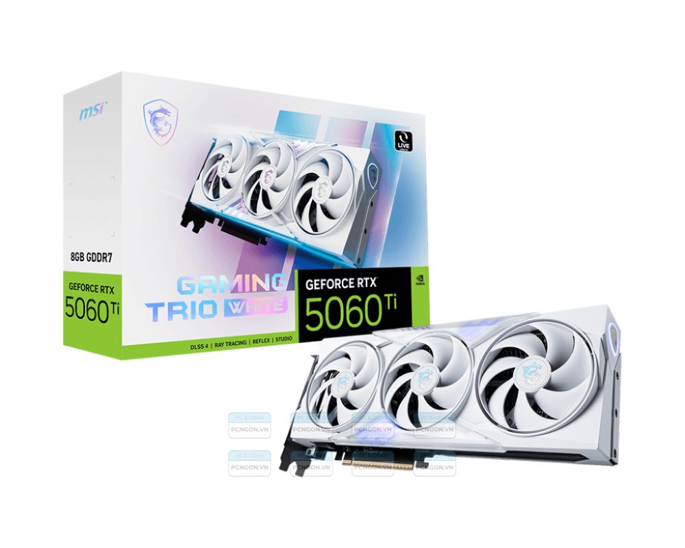 Card Màn Hình Msi Geforce Rtx 5060 Ti 8g Gaming Trio White 1