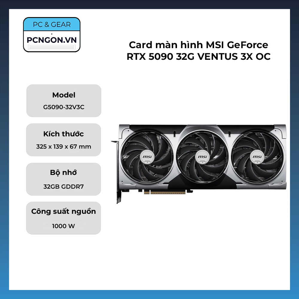 Card Màn Hình Msi Geforce Rtx 5090 32g Ventus 3x Oc