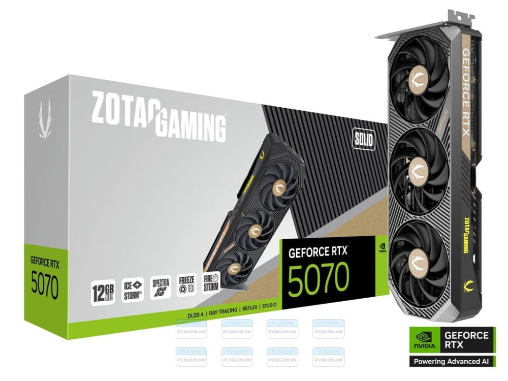 Card Màn Hình Zotac Gaming Geforce Rtx 5070 Solid 1