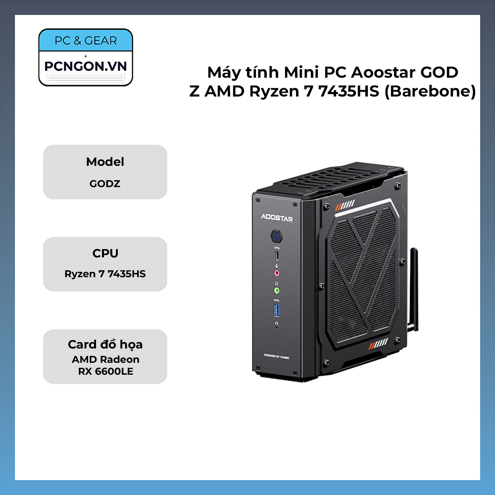 Máy Tính Mini Pc Aoostar God Z Amd Ryzen 7 7435hs (barebone)