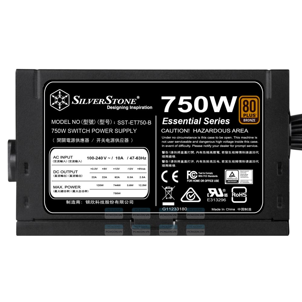 Nguồn Silverstone Strider 80 Plus Bronze 750w 7