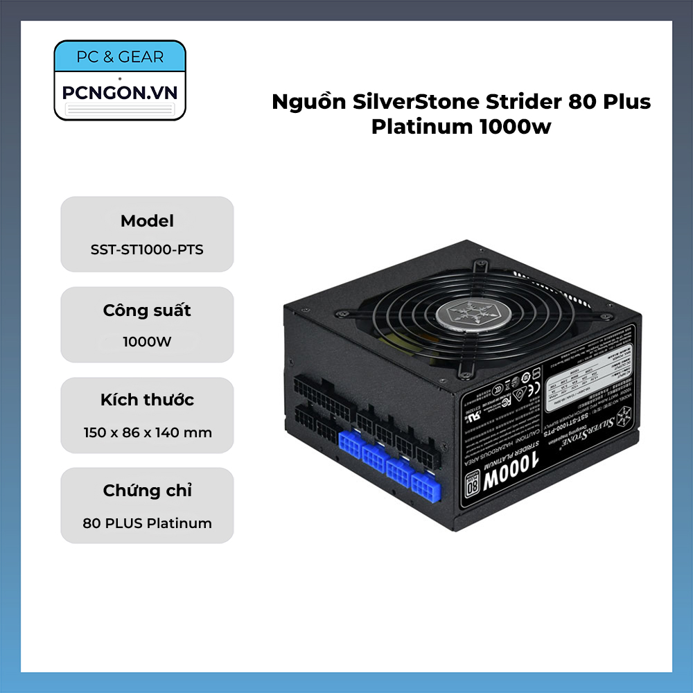 Nguồn Silverstone Strider 80 Plus Platinum 1000w