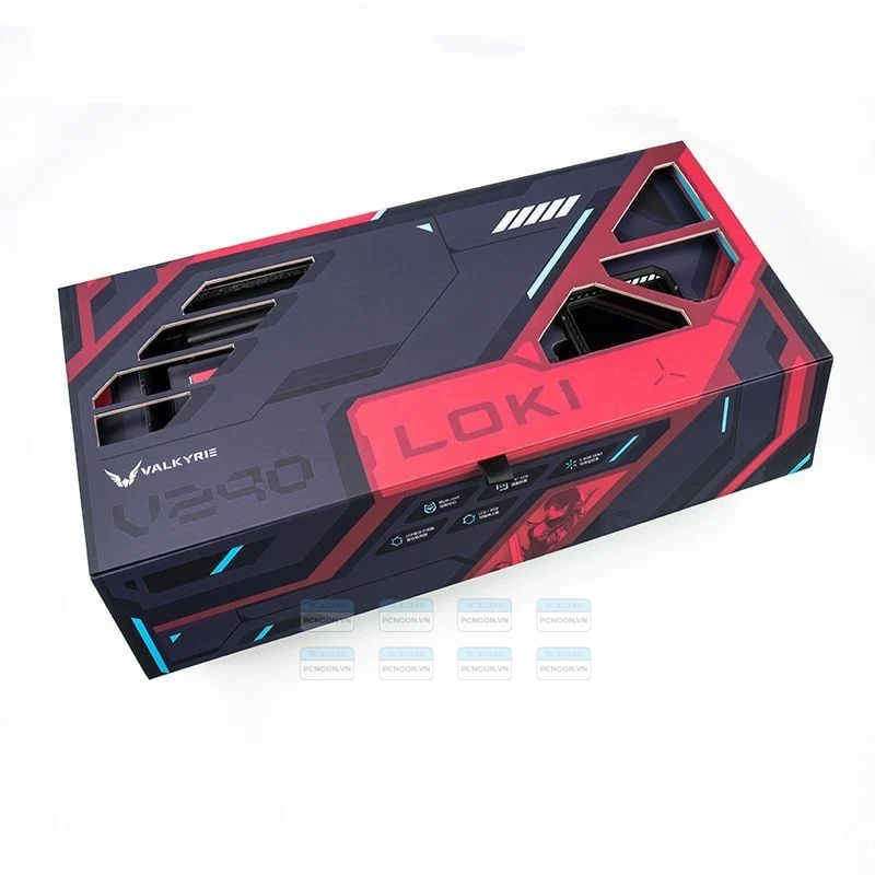 Tản Nhiệt Nước Aio Valkyrie Loki V240 Đen đỏ 4