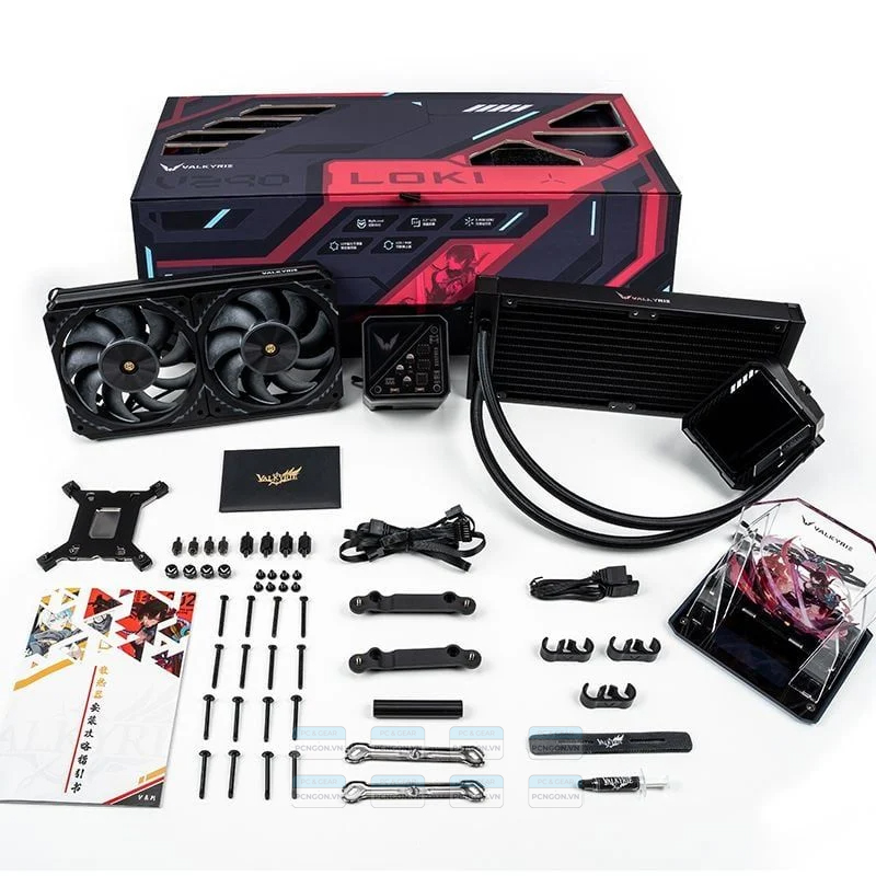 Tản Nhiệt Nước Aio Valkyrie Loki V240 Đen đỏ 7