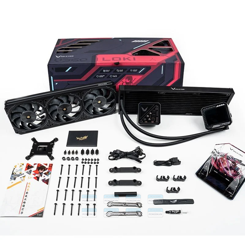 Tản Nhiệt Nước Aio Valkyrie Loki V360 Đen đỏ 7
