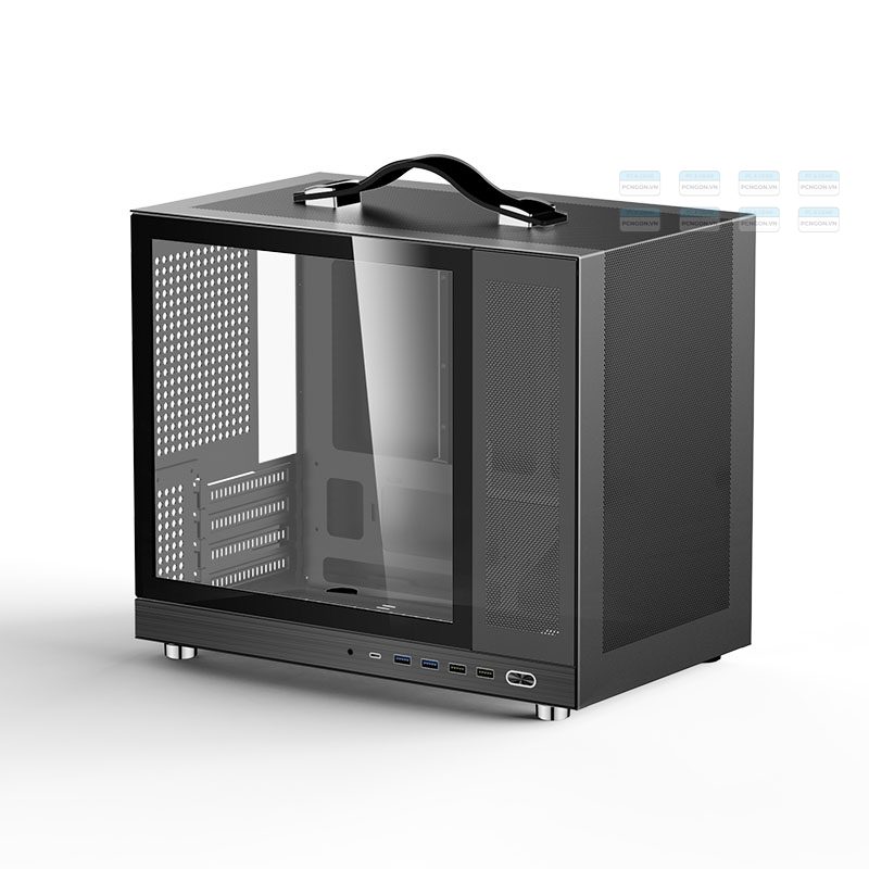 Vỏ Case Máy Tính Mini Itx Shiny Snake G350 Đen 10