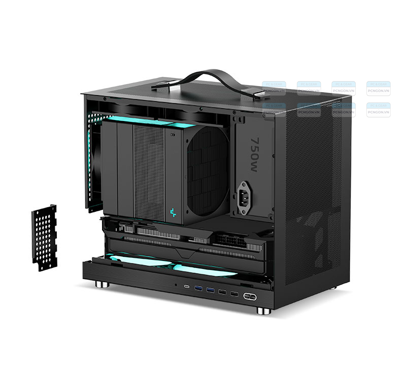 Vỏ Case Máy Tính Mini Itx Shiny Snake G350 Đen 5