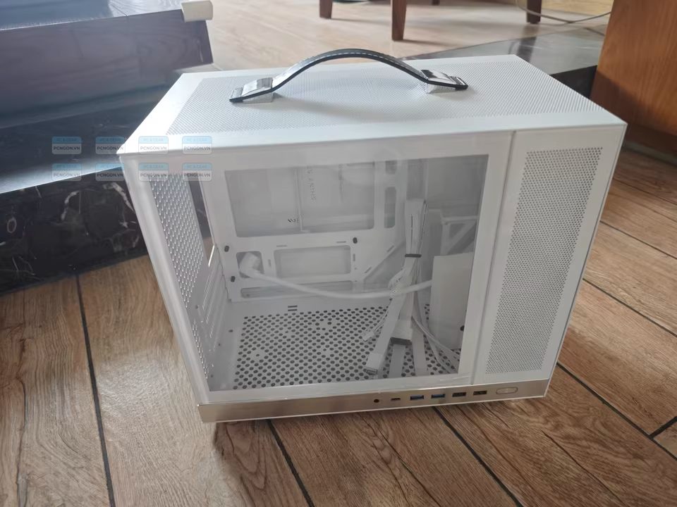 Vỏ Case Máy Tính Mini Itx Shiny Snake G350 Trắng 10