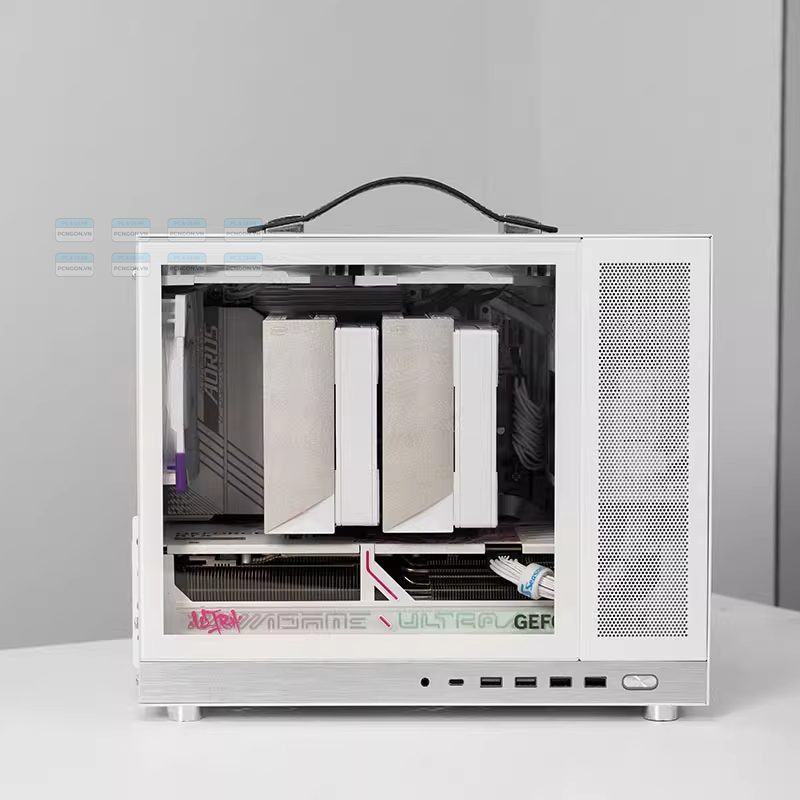 Vỏ Case Máy Tính Mini Itx Shiny Snake G350 Trắng 6