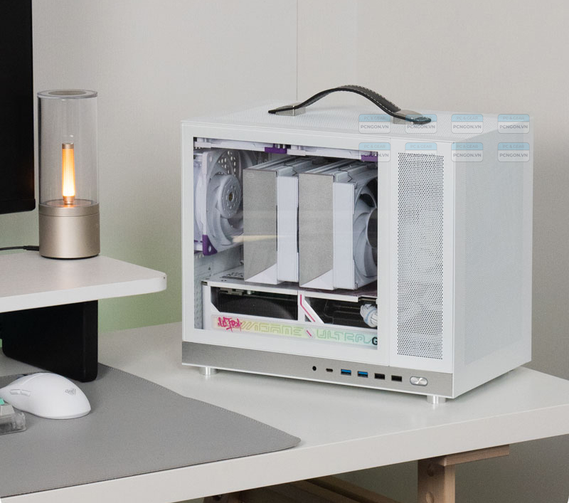 Vỏ Case Máy Tính Mini Itx Shiny Snake G350 Trắng 7