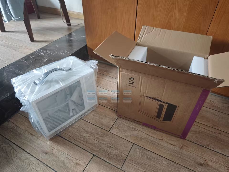 Vỏ Case Máy Tính Mini Itx Shiny Snake G350 Trắng 9