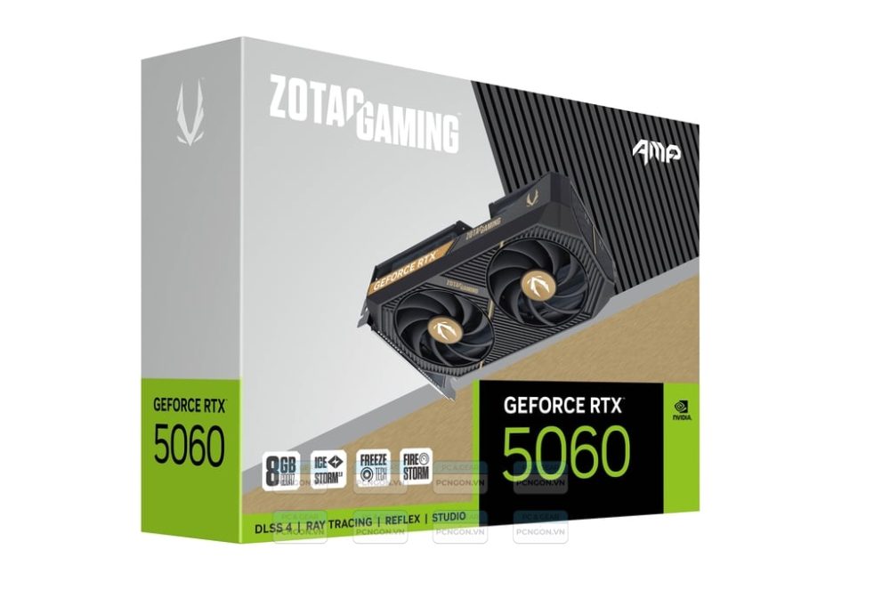 Card Màn Hình Zotac Gaming Geforce Rtx 5060 Amp 8gb Gddr7 8