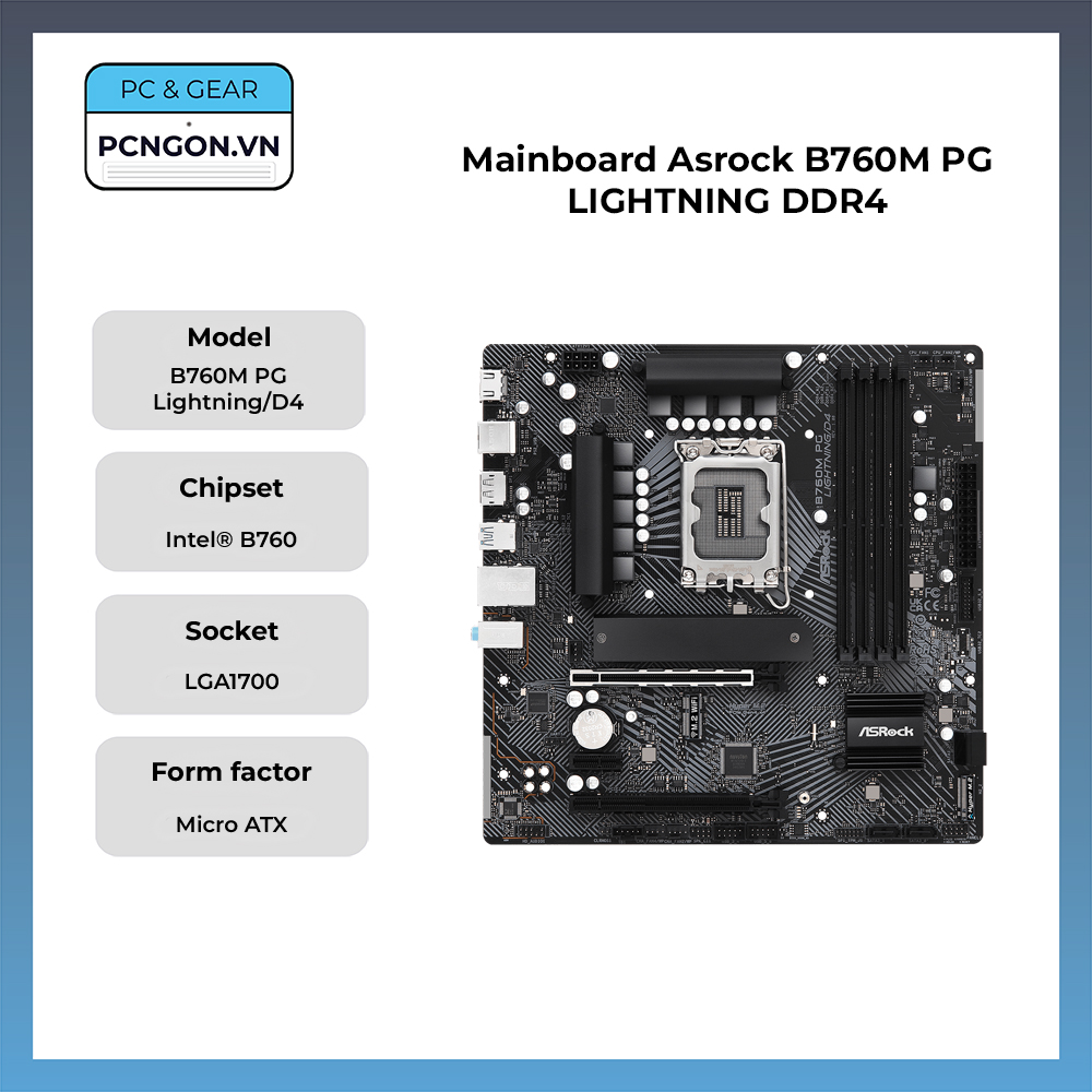 Mainboard Asrock B760m Pg Lightning Ddr4