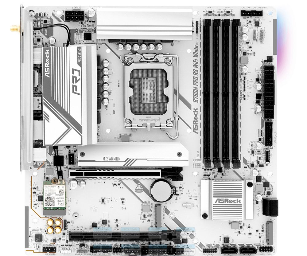 Mainboard Asrock B760m Pro Rs Wifi White Ddr5 3