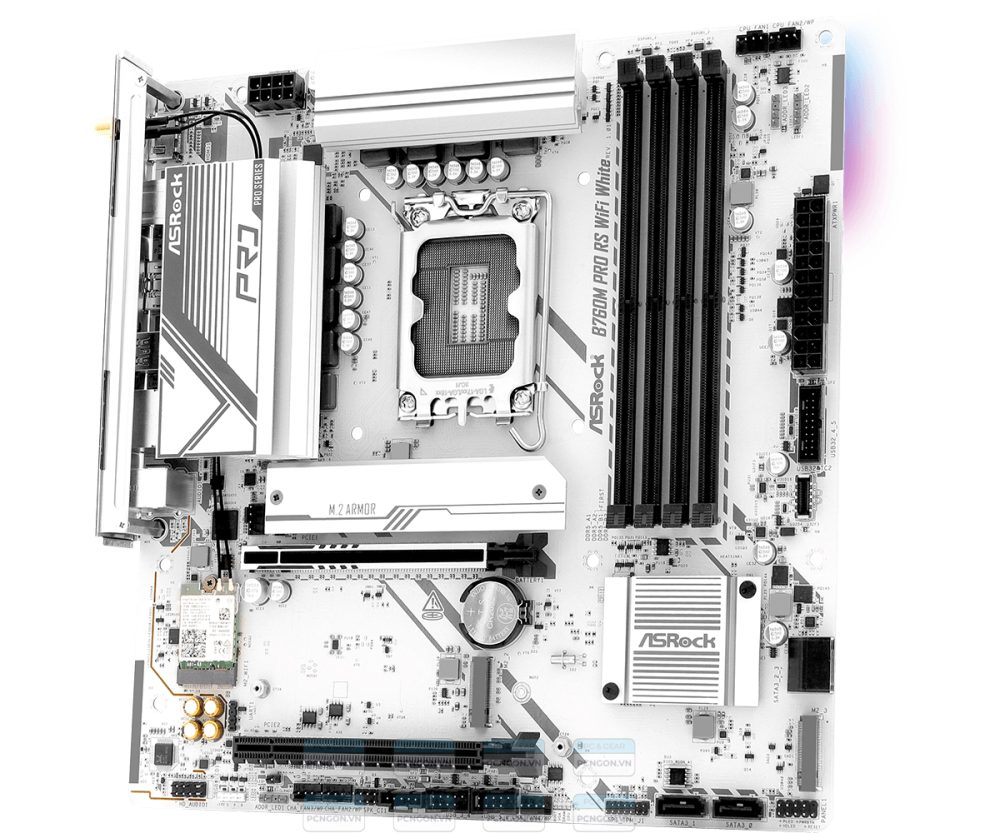 Mainboard Asrock B760m Pro Rs Wifi White Ddr5 4