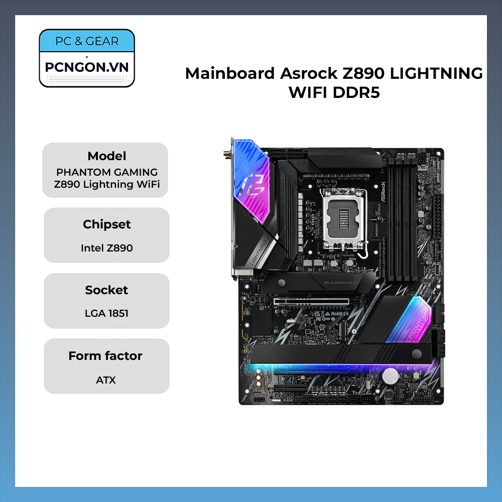 Mainboard Asrock Z890 Lightning Wifi Ddr5
