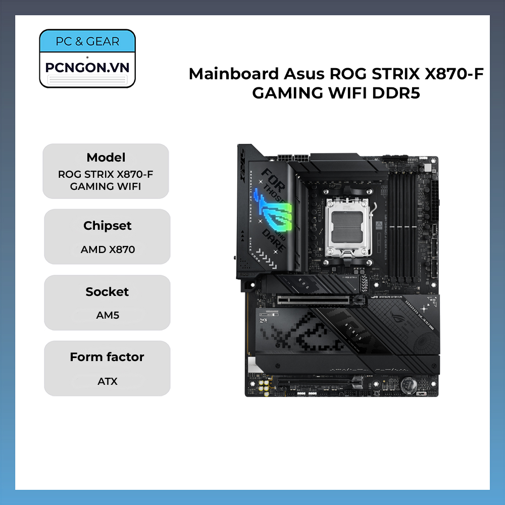Mainboard Asus Rog Strix X870-f Gaming Wifi Ddr5