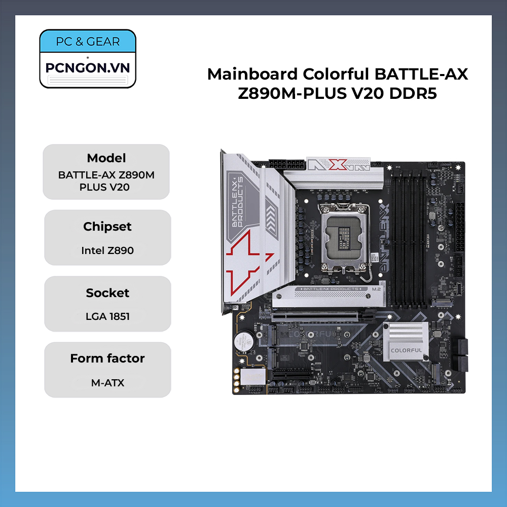 Mainboard Colorful Battle-ax Z890m-plus V20 Ddr5