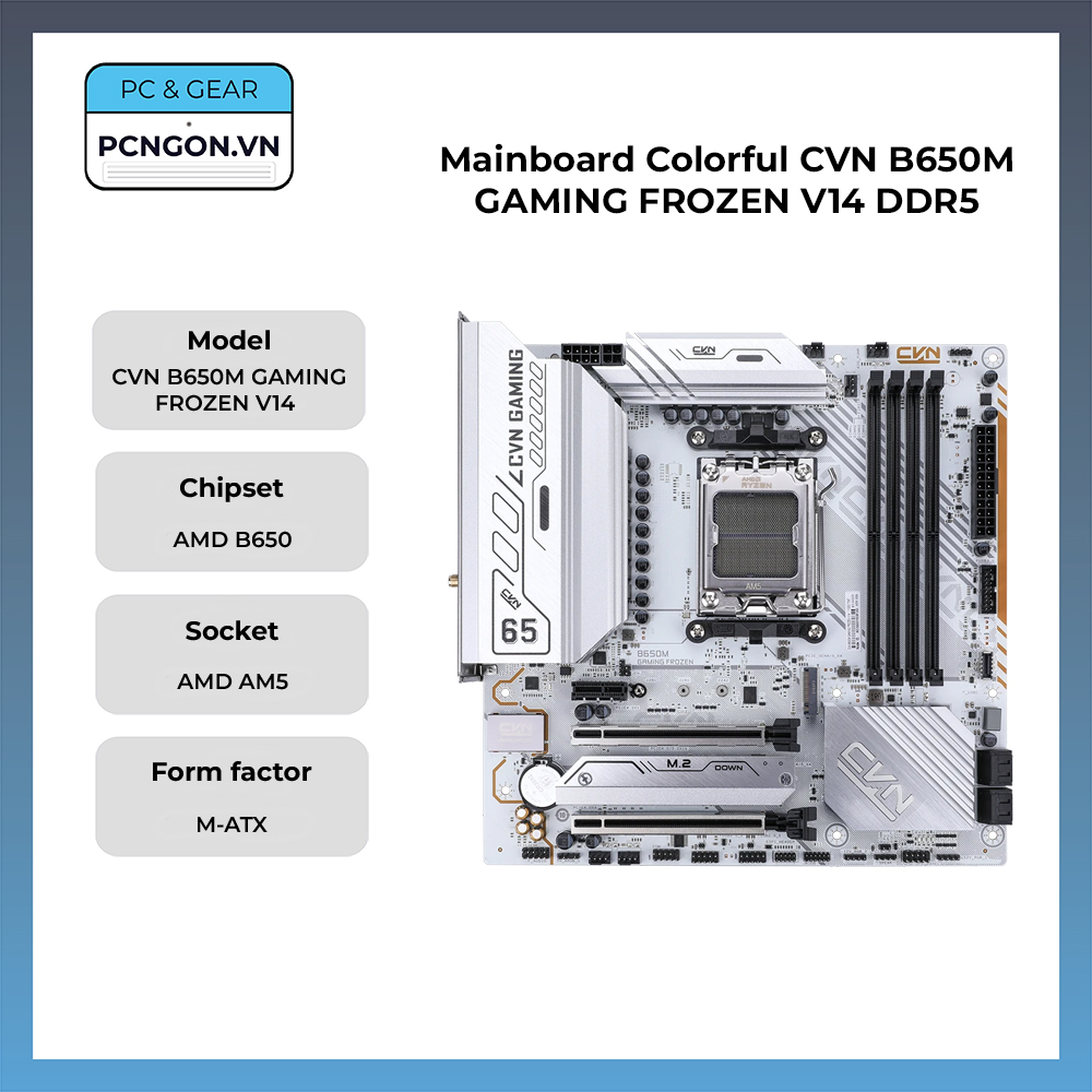 Mainboard Colorful Cvn B650m Gaming Frozen V14 Ddr5